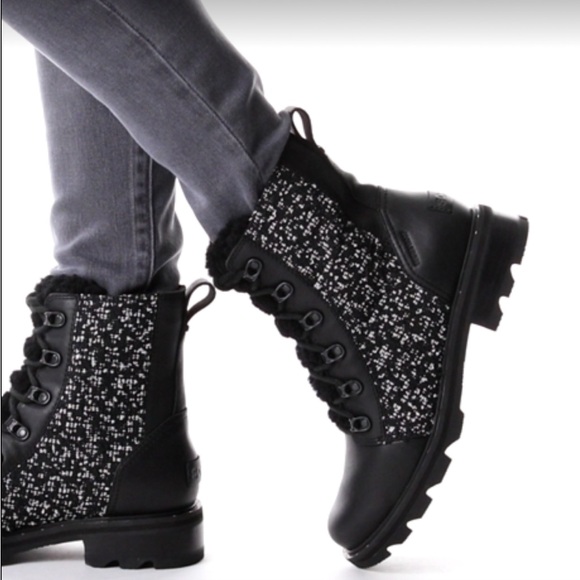 Sorel Lennox Lace Waterproof Suede Boots Womens Size 7 NWT - Picture 1 of 15